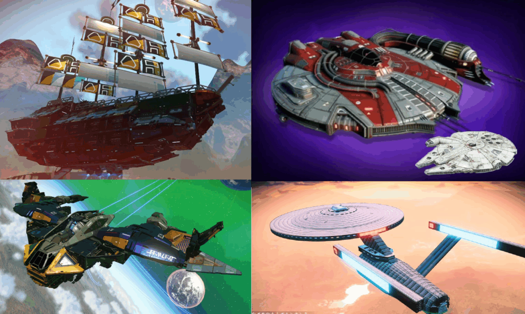 naves que la comunidad a echo inspirándose en películas