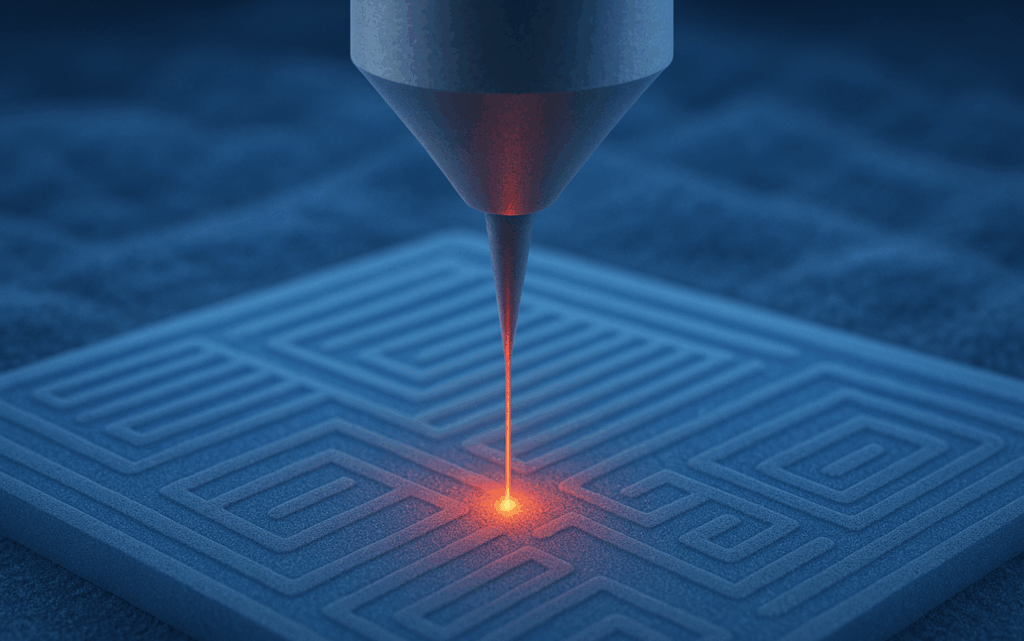 ejemplo ficticio de una impresión nanolitográfica